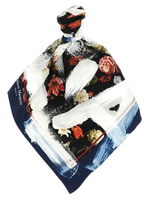 Foulard con stampa floreale MAISON MARGIELA | S51TF0052M36053900S